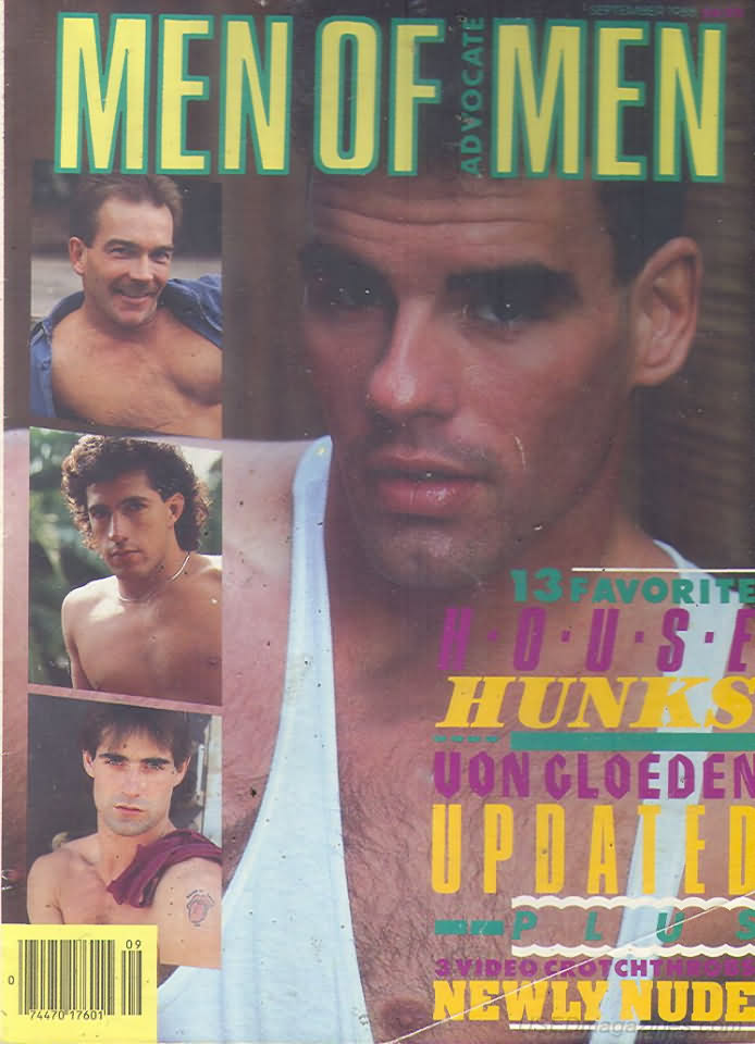 Men of Advocate Men September 1988 magazine back issue Men of Advocate Men magizine back copy 