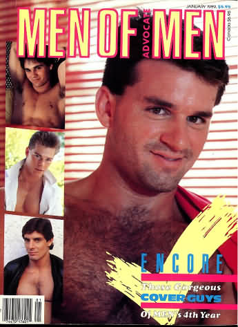 Men of Advocate Men January 1989 magazine back issue Men of Advocate Men magizine back copy 