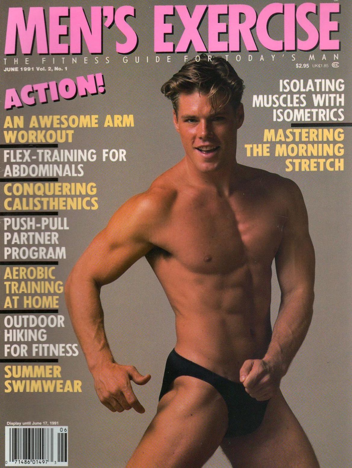Men's Exercise June 1991 magazine back issue Men's Exercise magizine back copy 