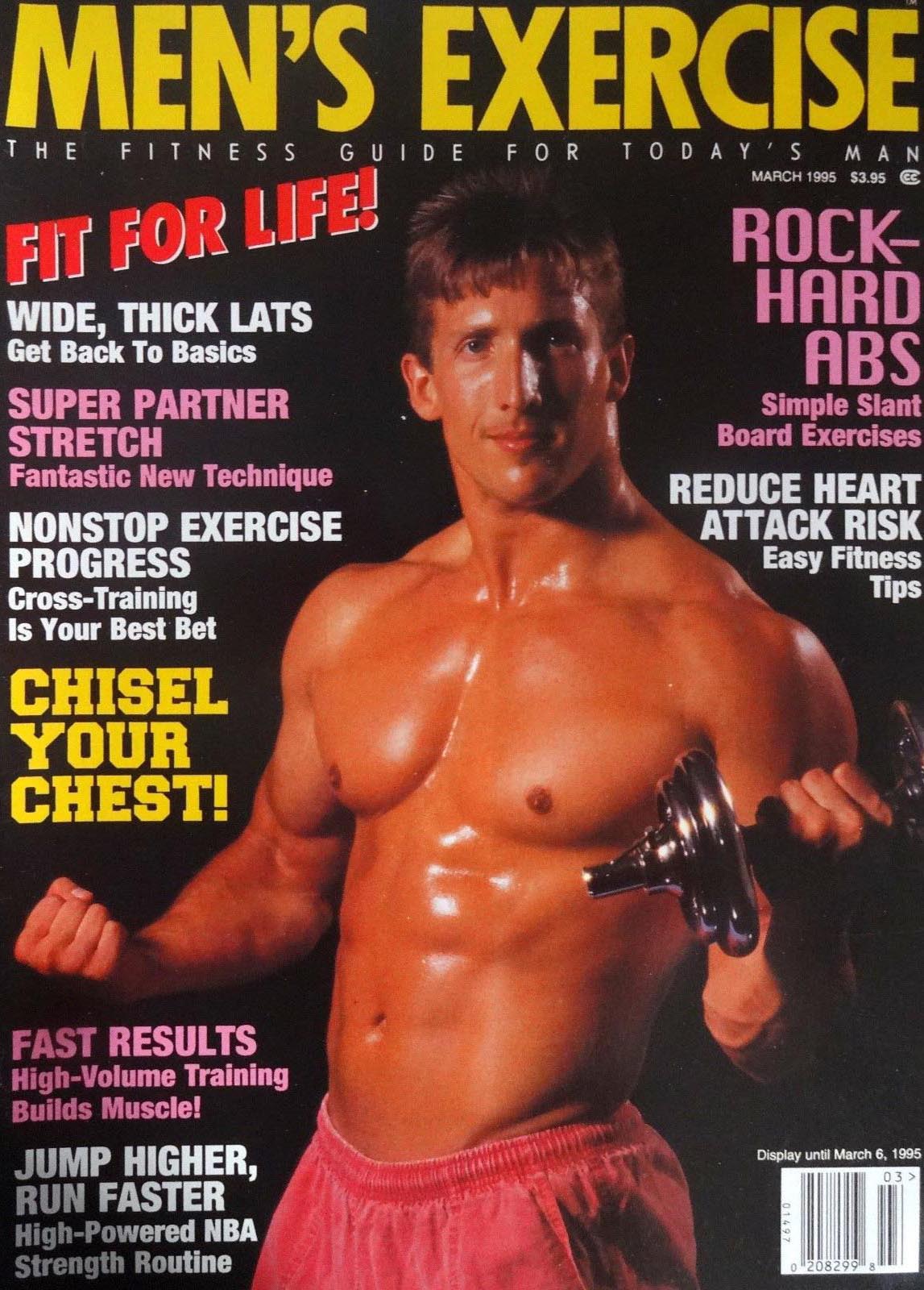 Men's Exercise March 1995 magazine back issue Men's Exercise magizine back copy 