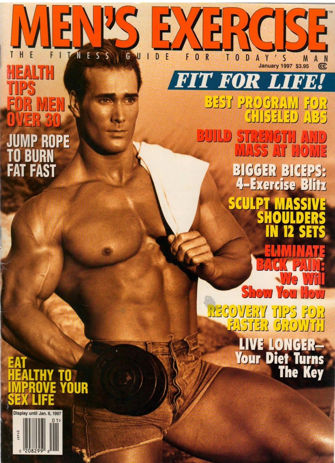 Men's Exercise January 1997 magazine back issue Men's Exercise magizine back copy 