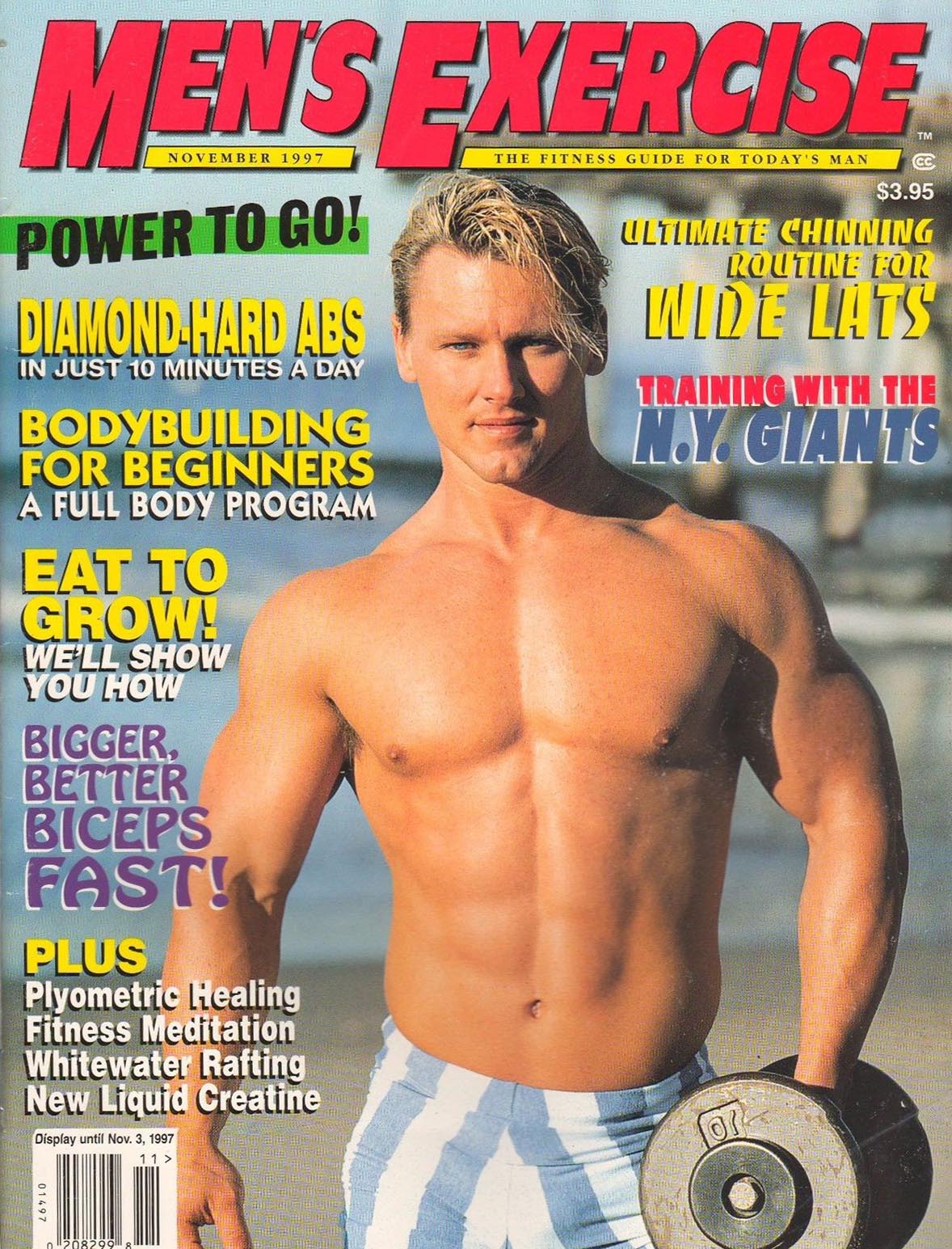 Men's Exercise November 1997 magazine back issue Men's Exercise magizine back copy 