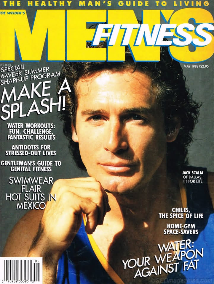 Men's Fitness May 1988 magazine back issue Men's Fitness magizine back copy Men's Fitness May 1988  Mens Magazine Back Issue Published by American Media. How the Best Man Wins. Water Workouts: Fun, Challenge, Fantastic Results.