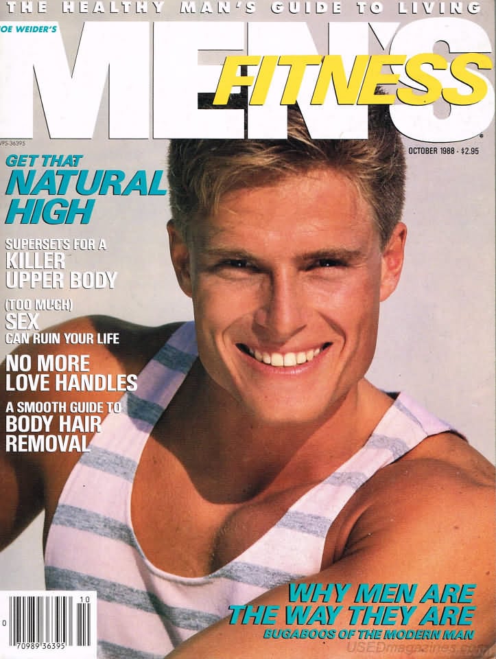 Men's Fitness October 1988 magazine back issue Men's Fitness magizine back copy Men's Fitness October 1988  Mens Magazine Back Issue Published by American Media. How the Best Man Wins. Get That Natural High.