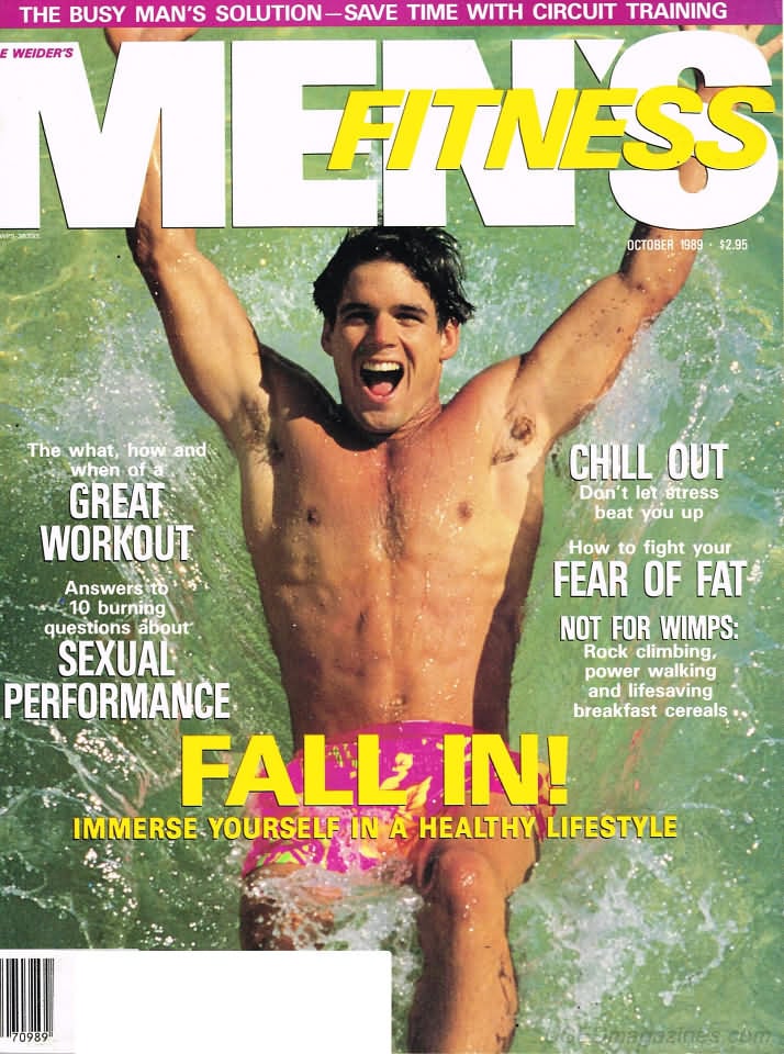 Men's Fitness October 1989 magazine back issue Men's Fitness magizine back copy Men's Fitness October 1989  Mens Magazine Back Issue Published by American Media. How the Best Man Wins. The What How And When Of A Great Workout.