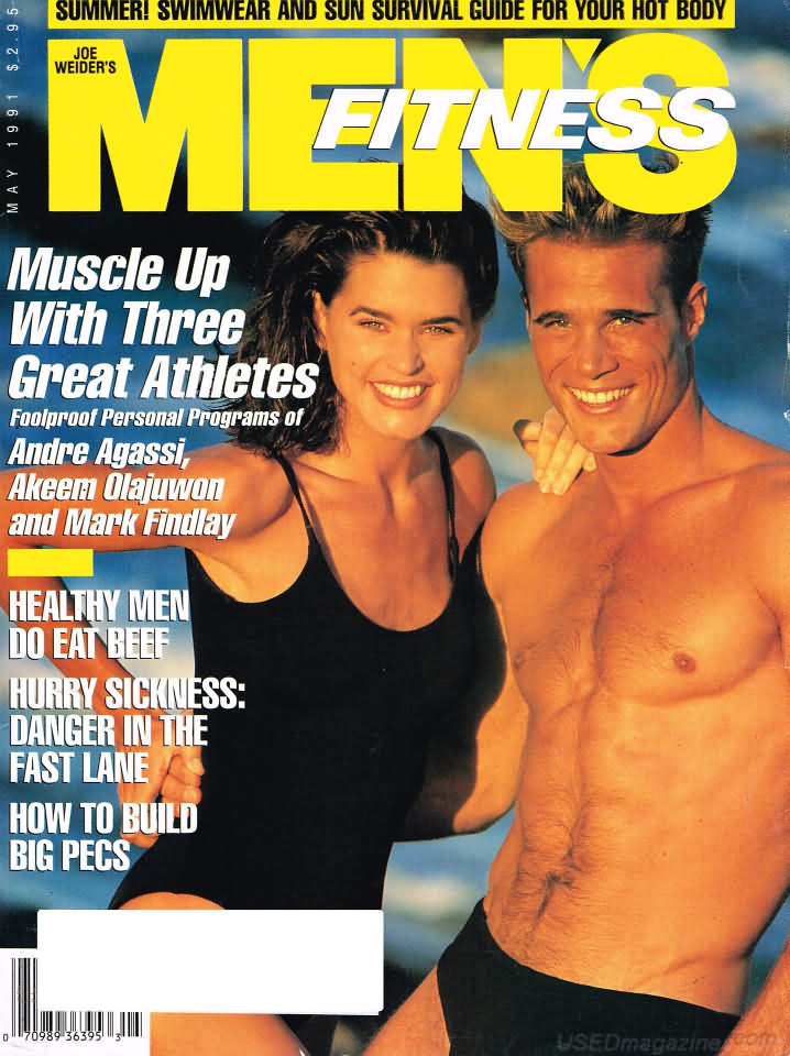 Men's Fitness May 1991 magazine back issue Men's Fitness magizine back copy Men's Fitness May 1991  Mens Magazine Back Issue Published by American Media. How the Best Man Wins. Muscle Up With Three Great Athletes.