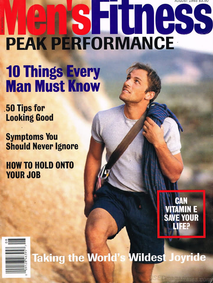 Men's Fitness August 1993 magazine back issue Men's Fitness magizine back copy Men's Fitness August 1993  Mens Magazine Back Issue Published by American Media. How the Best Man Wins. 10 Things Every Man Must Know.