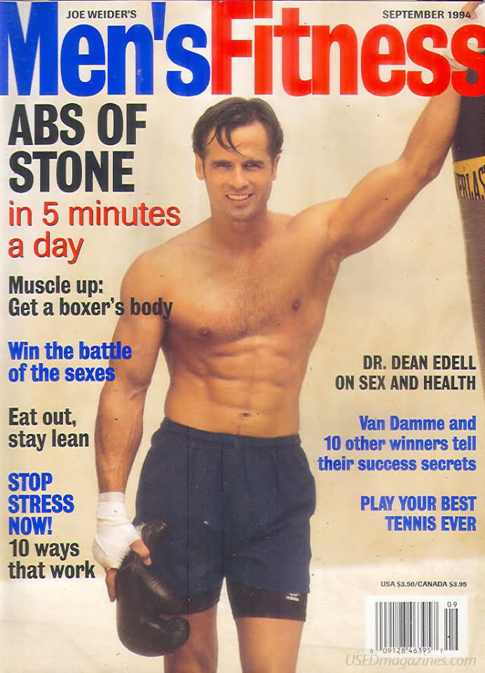 Men's Fitness September 1994 magazine back issue Men's Fitness magizine back copy Men's Fitness September 1994  Mens Magazine Back Issue Published by American Media. How the Best Man Wins. ABS Of Stone In 5 Minutes A Day.