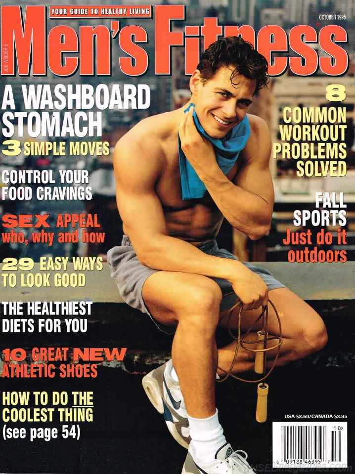 Men's Fitness October 1995 magazine back issue Men's Fitness magizine back copy Men's Fitness October 1995  Mens Magazine Back Issue Published by American Media. How the Best Man Wins. A Washboard Stomach 3 Simple Moves.