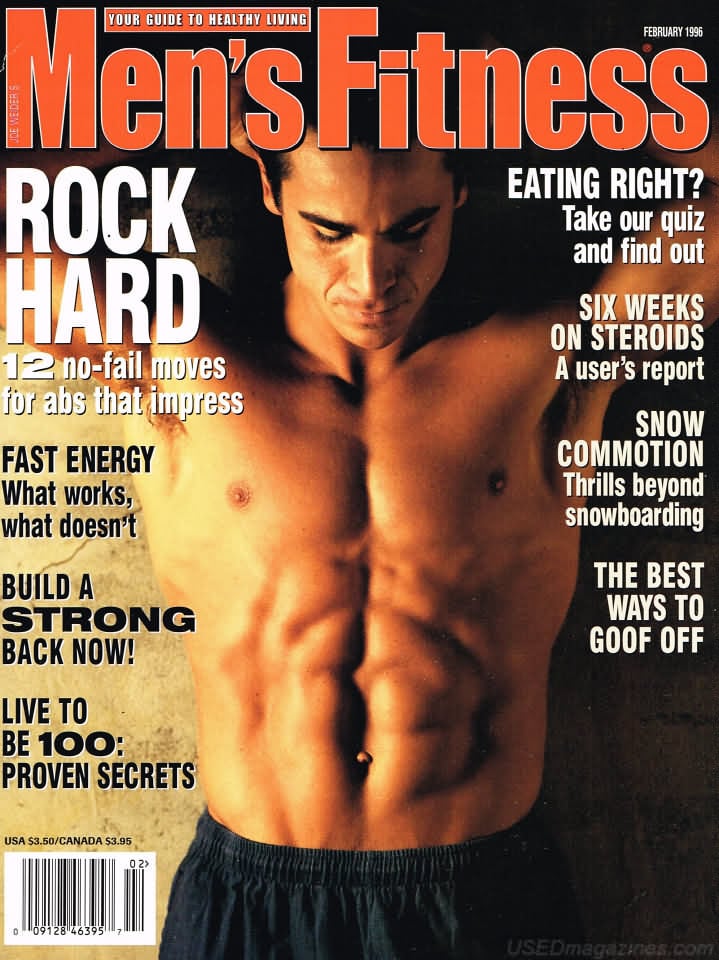 Men's Fitness February 1996 magazine back issue Men's Fitness magizine back copy Men's Fitness February 1996  Mens Magazine Back Issue Published by American Media. How the Best Man Wins. Eating Right? Take Our Quiz And Find Out.