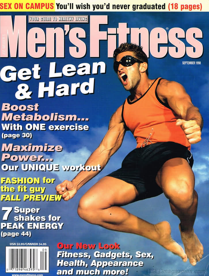 Men's Fitness September 1998 magazine back issue Men's Fitness magizine back copy Men's Fitness September 1998  Mens Magazine Back Issue Published by American Media. How the Best Man Wins. Get Lean & Hard Boost Metabolism... With One Exercise.