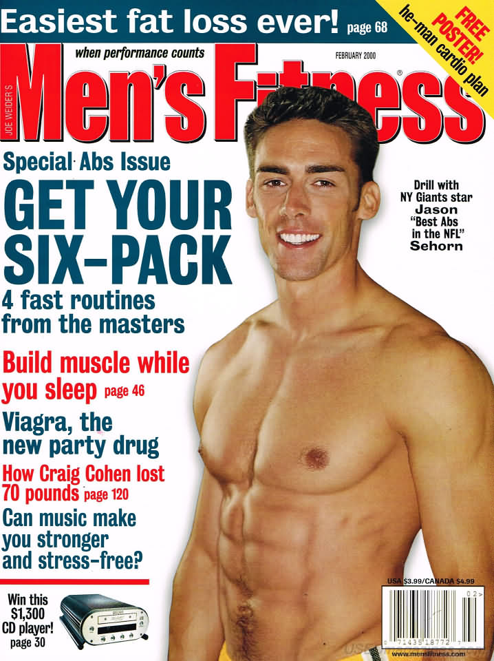 Men's Fitness February 2000 magazine back issue Men's Fitness magizine back copy Men's Fitness February 2000  Mens Magazine Back Issue Published by American Media. How the Best Man Wins. Special Abs Issue Get Your Six-Pack .