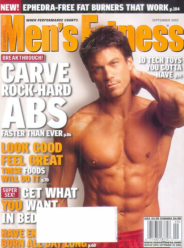 Men's Fitness September 2003 magazine back issue Men's Fitness magizine back copy Men's Fitness September 2003  Mens Magazine Back Issue Published by American Media. How the Best Man Wins. 10 Tech Toys You Gotta Have.