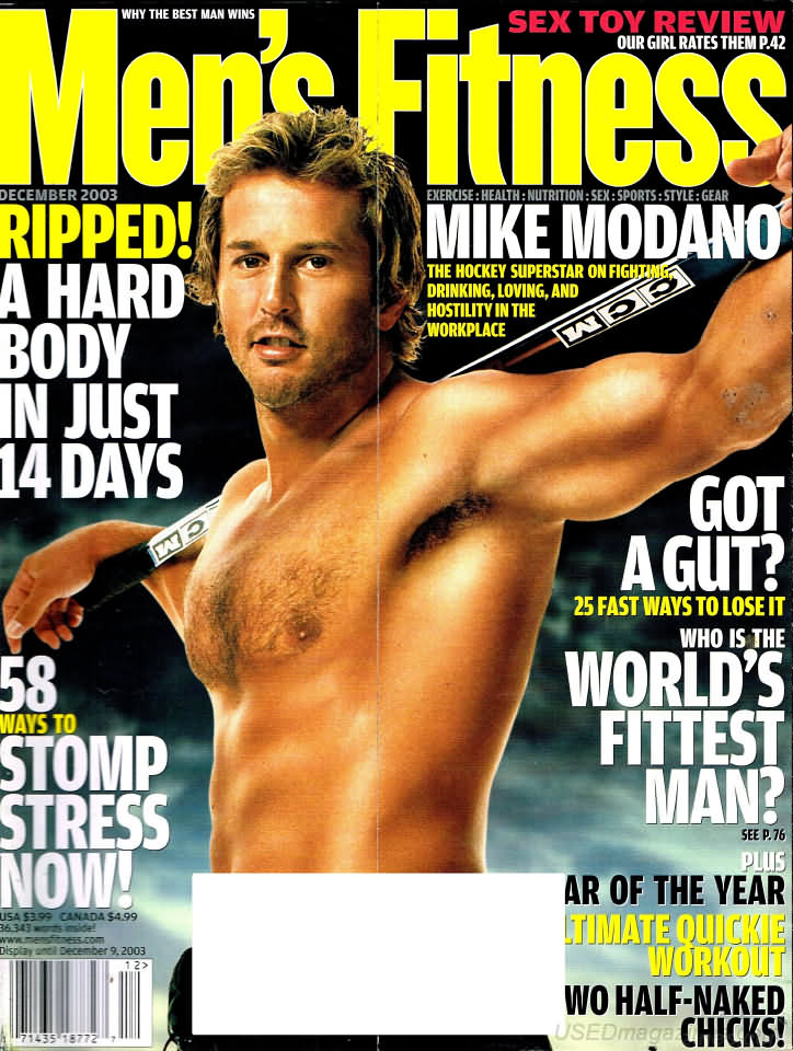 Men's Fitness December 2003 magazine back issue Men's Fitness magizine back copy Men's Fitness December 2003  Mens Magazine Back Issue Published by American Media. How the Best Man Wins. Ripped! A Hard Body In Just 14 Days.