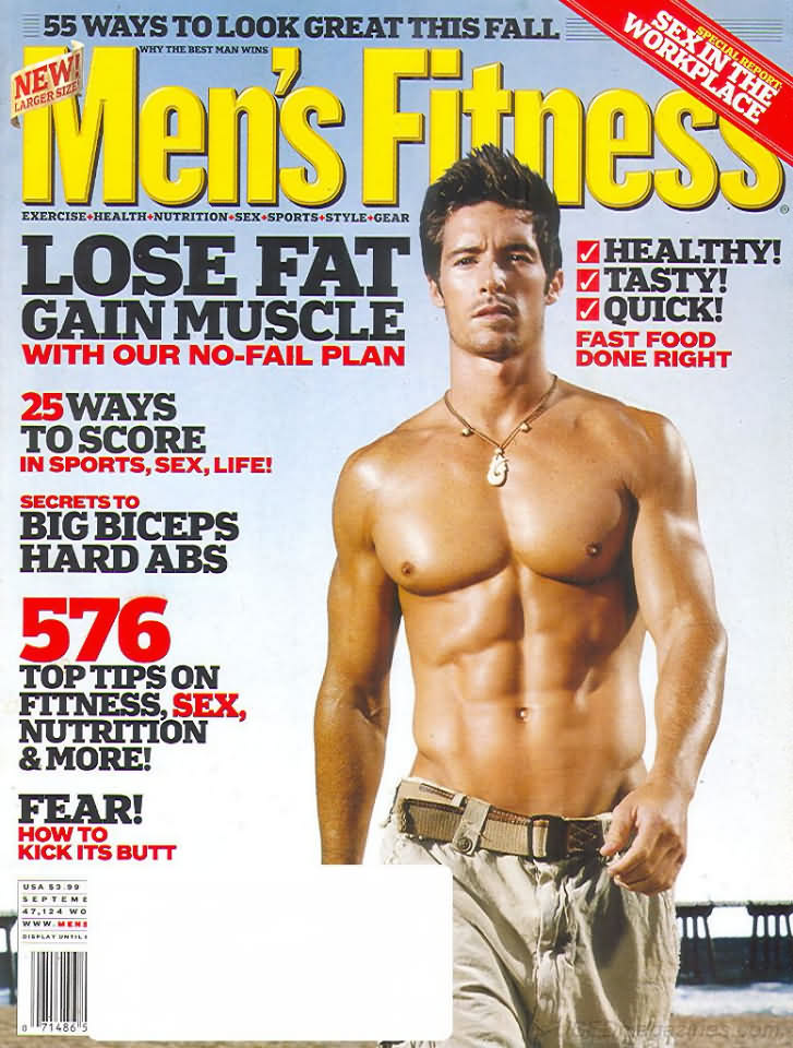 Men's Fitness September 2004 magazine back issue Men's Fitness magizine back copy Men's Fitness September 2004  Mens Magazine Back Issue Published by American Media. How the Best Man Wins. Lose Fat Gain Muscle With Our No-Fail Plan.