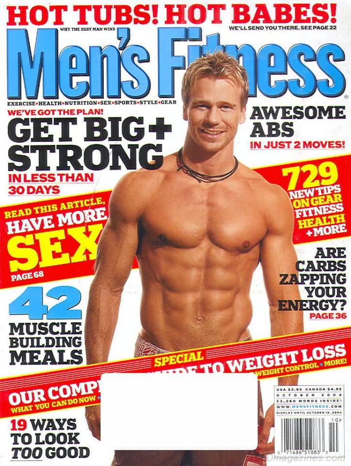 Men's Fitness October 2004 magazine back issue Men's Fitness magizine back copy Men's Fitness October 2004  Mens Magazine Back Issue Published by American Media. How the Best Man Wins. Awesome ABS In Just 2 Moves.