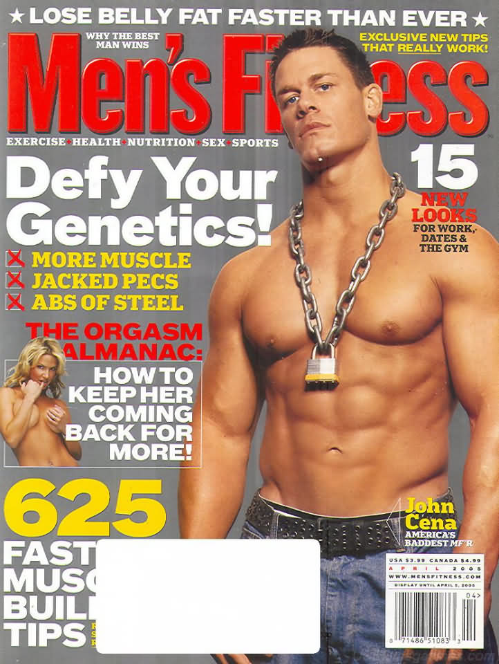 Men's Fitness April 2005 magazine back issue Men's Fitness magizine back copy Men's Fitness April 2005  Mens Magazine Back Issue Published by American Media. How the Best Man Wins. New Looks For Work, Dates & The Gym.