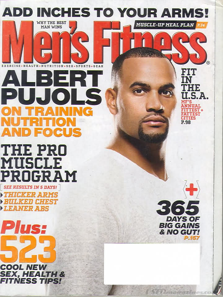 Men's Fitness March 2007 magazine back issue Men's Fitness magizine back copy Men's Fitness March 2007  Mens Magazine Back Issue Published by American Media. How the Best Man Wins. Albert Pujols On Training Nutrition And Focus.