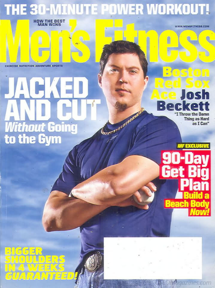 Men's Fitness April 2008 magazine back issue Men's Fitness magizine back copy Men's Fitness April 2008  Mens Magazine Back Issue Published by American Media. How the Best Man Wins. Jacked And Cut Without Going To The Gym.