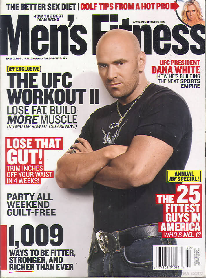 Men's Fitness June 2008 magazine back issue Men's Fitness magizine back copy Men's Fitness June 2008  Mens Magazine Back Issue Published by American Media. How the Best Man Wins. MF Exclusive The UFC Workout  II Lose Fat Build More Muscle.