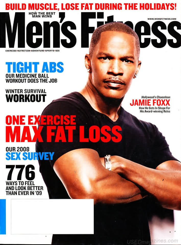 Men's Fitness December 2008 magazine back issue Men's Fitness magizine back copy Men's Fitness December 2008  Mens Magazine Back Issue Published by American Media. How the Best Man Wins. Tight ABS Our Medicine Ball Workout Does The Job.