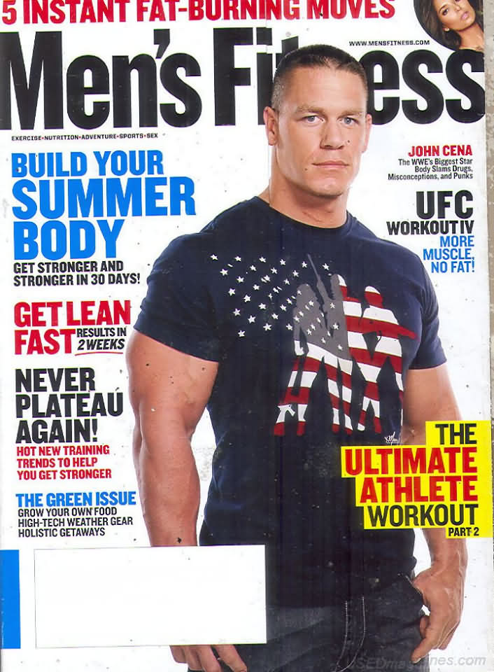 Men's Fitness April 2009 magazine back issue Men's Fitness magizine back copy Men's Fitness April 2009  Mens Magazine Back Issue Published by American Media. How the Best Man Wins. John Cena The WWE's Biggest Star Body Slams Drugs Misconceptions And Punks.