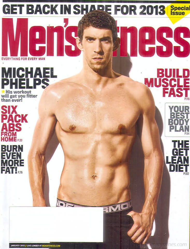 Men's Fitness January 2013 magazine back issue Men's Fitness magizine back copy Men's Fitness January 2013  Mens Magazine Back Issue Published by American Media. How the Best Man Wins. Michael Phelps His Workout Will Get You Fitter Than Ever!.