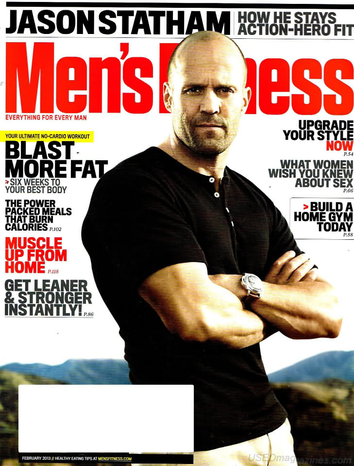 Men's Fitness February 2013 magazine back issue Men's Fitness magizine back copy Men's Fitness February 2013  Mens Magazine Back Issue Published by American Media. How the Best Man Wins. Your Ultimate No-Cardioo Workout Blast  More Fat Six Weeks To Your Best Body.
