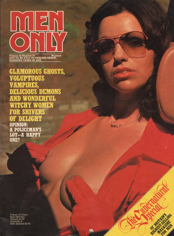 Men Only Vol. 42 # 10 magazine back issue Men Only magizine back copy Sexual Spookery,Glamorous Ghosts, Voluptuous Vampires, Delicious Demons, Wonderful Witchy Women