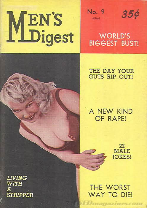 Men's Digest # 9 magazine back issue Men's Digest magizine back copy 