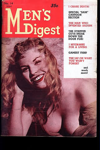 Men's Digest # 14 magazine back issue Men's Digest magizine back copy 