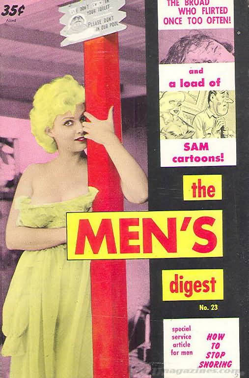 Men's Digest # 23 magazine back issue Men's Digest magizine back copy 