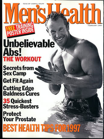 Men's Health February 1997 magazine back issue Men's Health magizine back copy Men's Health February 1997 Mens Health & Fitness Magazine Back Issue Published by Hearst Publishing in New York, USA. Unbelievable Abs! The Workout.