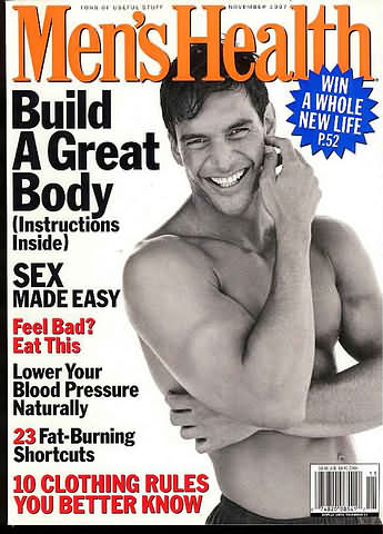 Men's Health November 1997 magazine back issue Men's Health magizine back copy Men's Health November 1997 Mens Health & Fitness Magazine Back Issue Published by Hearst Publishing in New York, USA. Build A Great Body (Instructions Inside).