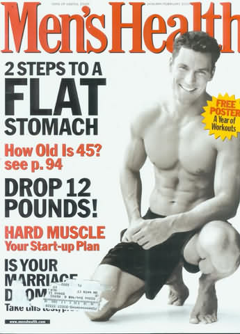 Men's Health January/February 2000 magazine back issue Men's Health magizine back copy Men's Health January/February 2000 Mens Health & Fitness Magazine Back Issue Published by Hearst Publishing in New York, USA. 2 Steps To A Flat Stomach.