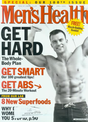 Men's Health April 2000 magazine back issue Men's Health magizine back copy Men's Health April 2000 Mens Health & Fitness Magazine Back Issue Published by Hearst Publishing in New York, USA. Get Hard The Whole - Body Plan.