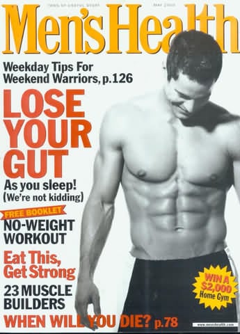 Men's Health May 2000 magazine back issue Men's Health magizine back copy Men's Health May 2000 Mens Health & Fitness Magazine Back Issue Published by Hearst Publishing in New York, USA. Weekday Tips For Weekend Warriors.