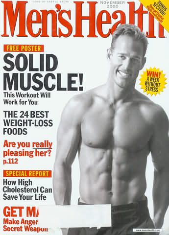 Men's Health November 2000 magazine back issue Men's Health magizine back copy Men's Health November 2000 Mens Health & Fitness Magazine Back Issue Published by Hearst Publishing in New York, USA. Free Poster Solid Muscle! This Workout Will Work For You.