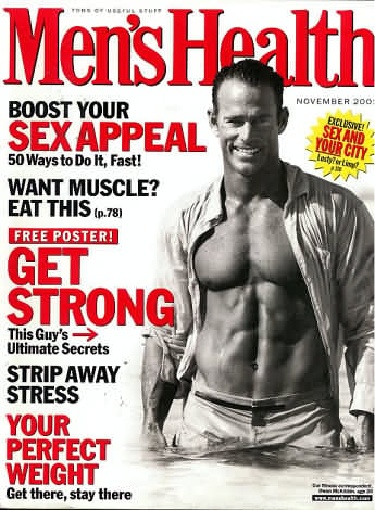 Men's Health November 2001 magazine back issue Men's Health magizine back copy Men's Health November 2001 Mens Health & Fitness Magazine Back Issue Published by Hearst Publishing in New York, USA. Boost Your Sex Appeal 50 Ways To Do It Fast!.