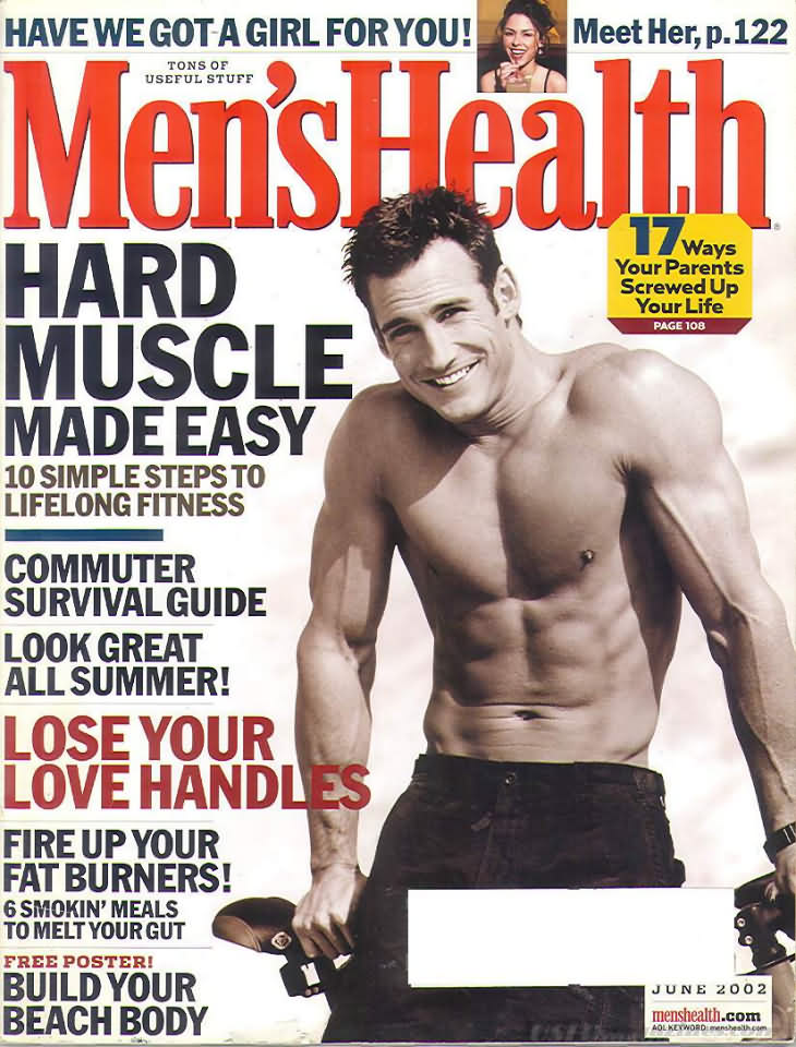 Men's Health June 2002 magazine back issue Men's Health magizine back copy Men's Health June 2002 Mens Health & Fitness Magazine Back Issue Published by Hearst Publishing in New York, USA. Hard Muscle Made Easy.