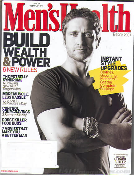 Men's Health March 2007 magazine back issue Men's Health magizine back copy Men's Health March 2007 Mens Health & Fitness Magazine Back Issue Published by Hearst Publishing in New York, USA. Build Wealth & Power 6 New Rules.