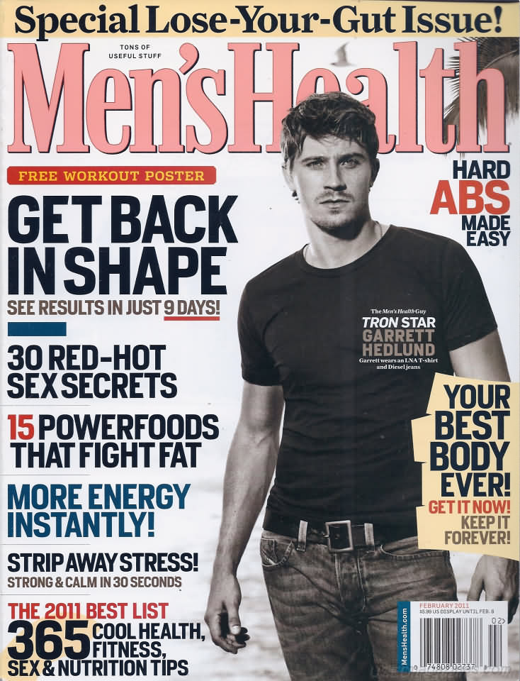 Men's Health January/February 2011 magazine back issue Men's Health magizine back copy Men's Health January/February 2011 Mens Health & Fitness Magazine Back Issue Published by Hearst Publishing in New York, USA. Free Workout Poster Get Back In Shape See Results In Just 9 Days!.