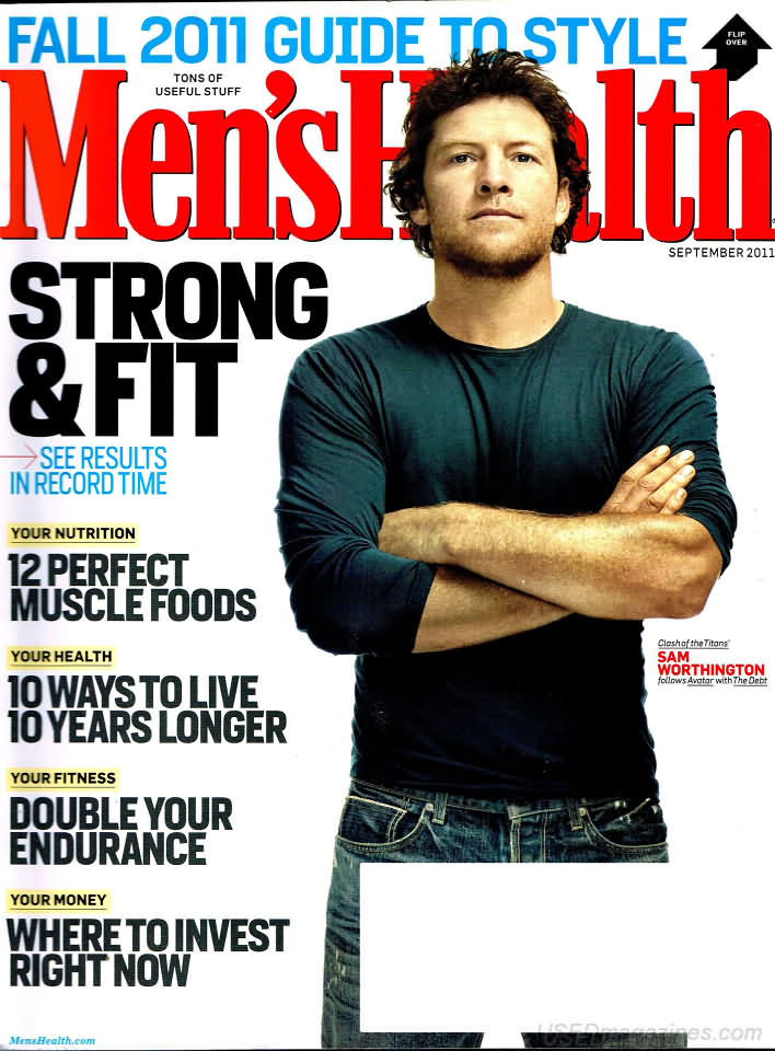 Men's Health September 2011 magazine back issue Men's Health magizine back copy Men's Health September 2011 Mens Health & Fitness Magazine Back Issue Published by Hearst Publishing in New York, USA. Strong & Fit See Results In Record Time.