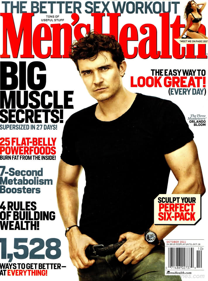 Men's Health October 2011 magazine back issue Men's Health magizine back copy Men's Health October 2011 Mens Health & Fitness Magazine Back Issue Published by Hearst Publishing in New York, USA. Big Muscle Secrets! Supersized In 27 Days!.