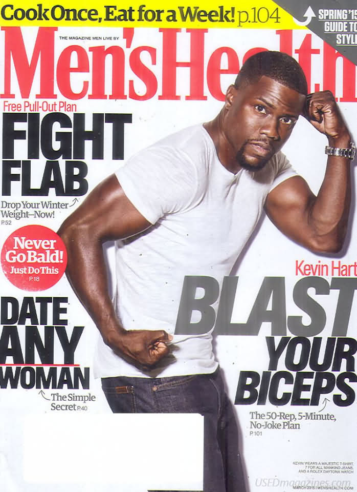 Men's Health March 2015 magazine back issue Men's Health magizine back copy Men's Health March 2015 Mens Health & Fitness Magazine Back Issue Published by Hearst Publishing in New York, USA. Free Pull-Out Plan Fight Flab .
