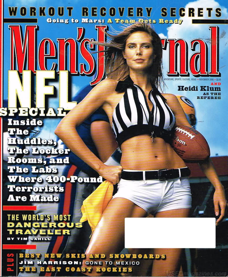 Men's Journal November 2000 magazine back issue Men's Journal magizine back copy Men's Journal November 2000 Mens Lifestyle Outdoor Living Magazine Back Issue Published by American Media Publishing Group. Special Inside The Huddlles The Locker Rooms, And The Labs.