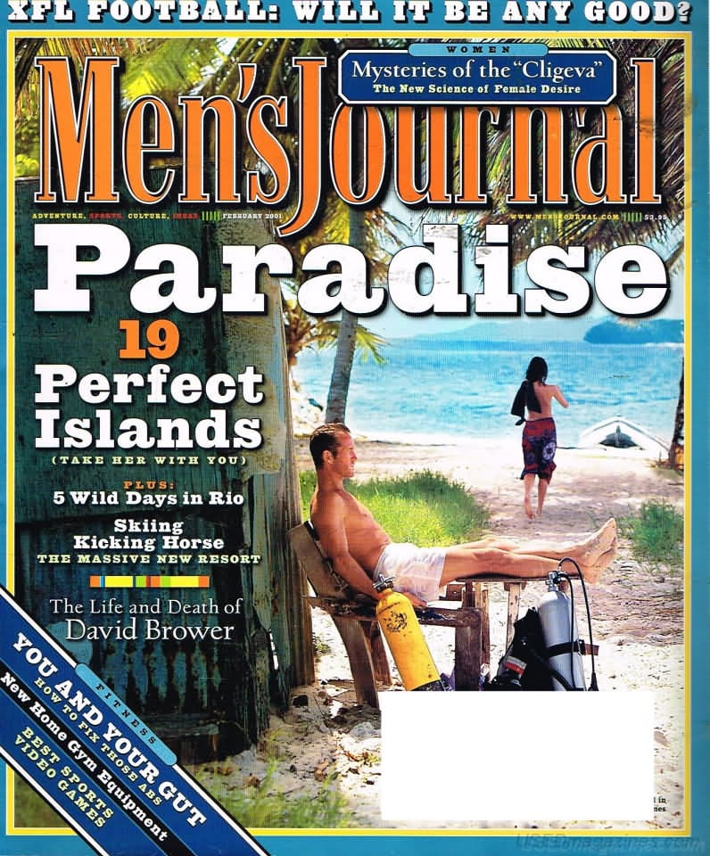 Men's Journal February 2001 magazine back issue Men's Journal magizine back copy Men's Journal February 2001 Mens Lifestyle Outdoor Living Magazine Back Issue Published by American Media Publishing Group. Football: Will It Be Any Good?.