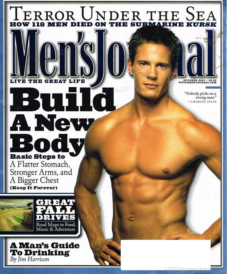 Men's Journal October 2001 magazine back issue Men's Journal magizine back copy Men's Journal October 2001 Mens Lifestyle Outdoor Living Magazine Back Issue Published by American Media Publishing Group. Terror Under The Sea.