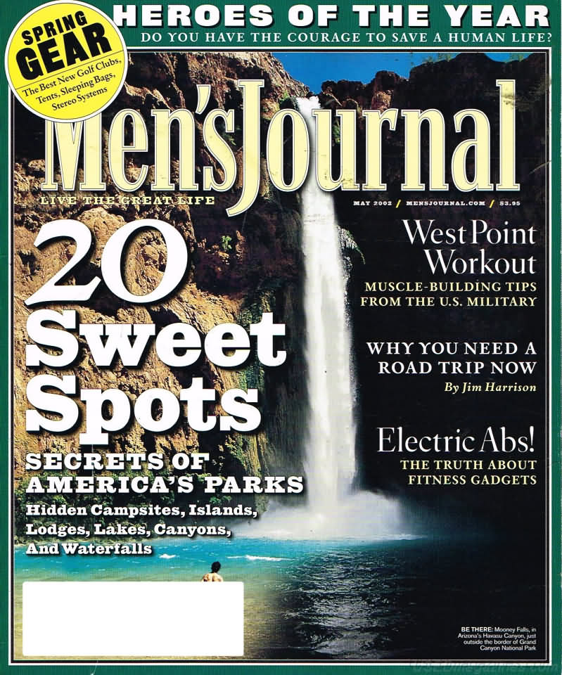 Men's Journal May 2002 magazine back issue Men's Journal magizine back copy Men's Journal May 2002 Mens Lifestyle Outdoor Living Magazine Back Issue Published by American Media Publishing Group. Heroes Of The Year .