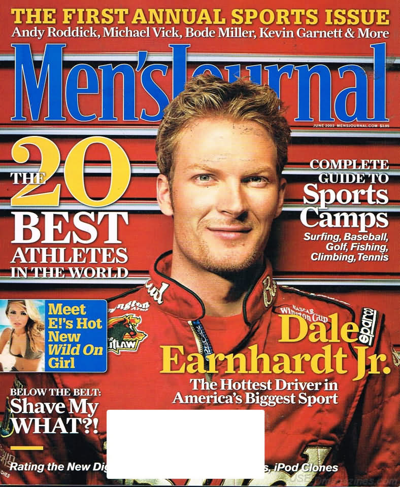 Men's Journal June 2003 magazine back issue Men's Journal magizine back copy Men's Journal June 2003 Mens Lifestyle Outdoor Living Magazine Back Issue Published by American Media Publishing Group. The First Annual Sports Issue.